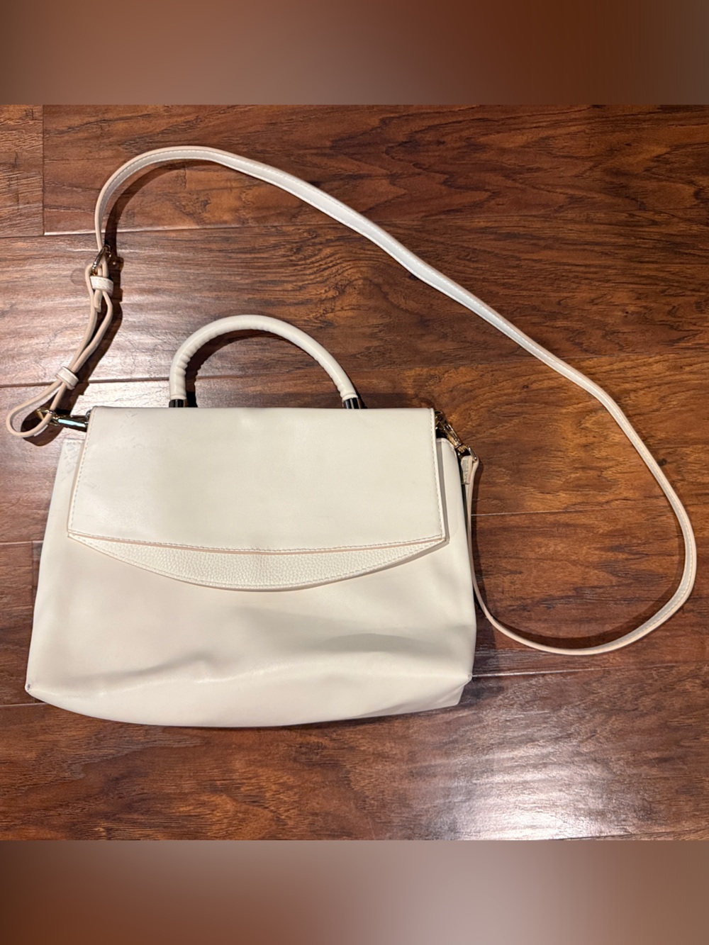 a new day Cream Top-Handle Shoulder Bag